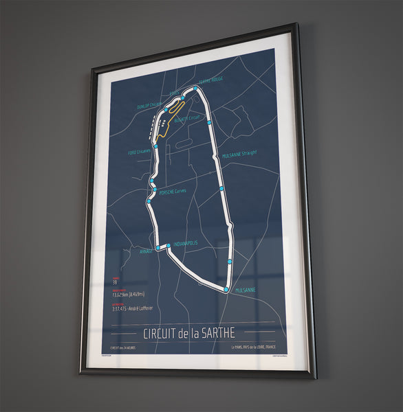 Le Mans Racing Poster Thermometer 